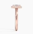 ecomposer-metal type-rose-gold-18K,ecomposer-ring setting-halo