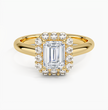 ecomposer-view with diamond shape-emerald,ecomposer-size-1-ct,ecomposer-metal type-yellow-gold-18k