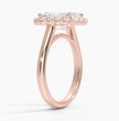 ecomposer-metal type-rose-gold-18K,ecomposer-ring setting-halo