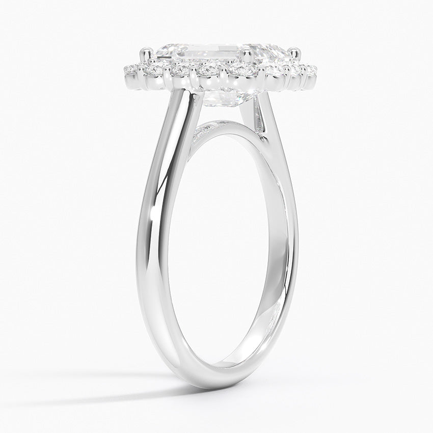 ecomposer-metal type-white-gold-18K,ecomposer-ring setting-halo