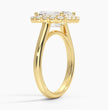 ecomposer-metal type-yellow-gold-18K,ecomposer-ring setting-halo