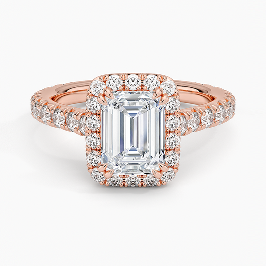 ecomposer-view with diamond shape-emerald,ecomposer-size-1.5-ct,ecomposer-metal type-rose-gold-18k