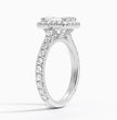 ecomposer-metal type-white-gold-18K,ecomposer-ring setting-halo-pave