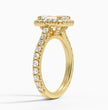 ecomposer-metal type-yellow-gold-18K,ecomposer-ring setting-halo-pave