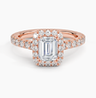 ecomposer-metal type-rose-gold-18K,ecomposer-ring setting-halo-pave