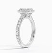 ecomposer-metal type-white-gold-18K,ecomposer-ring setting-halo-pave