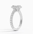 ecomposer-metal type-white-gold-18K,ecomposer-ring setting-pave-halo