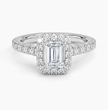 ecomposer-metal type-white-gold-18K,ecomposer-ring setting-halo-pave