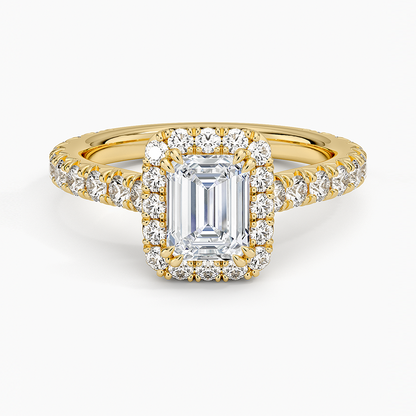 ecomposer-view with diamond shape-emerald,ecomposer-size-1-ct,ecomposer-metal type-yellow-gold-18k