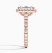 ecomposer-view with diamond shape-emerald,ecomposer-size-3-ct,ecomposer-metal type-rose-gold-18k