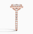 ecomposer-view with diamond shape-emerald,ecomposer-size-3-ct,ecomposer-metal type-rose-gold-18k