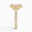 ecomposer-view with diamond shape-emerald,ecomposer-size-3-ct,ecomposer-metal type-yellow-gold-18k