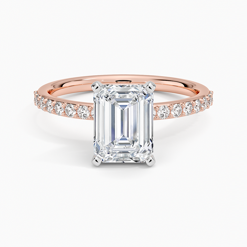 ecomposer-view with diamond shape-emerald,ecomposer-size-1.5-ct,ecomposer-metal type-rose-gold-18k