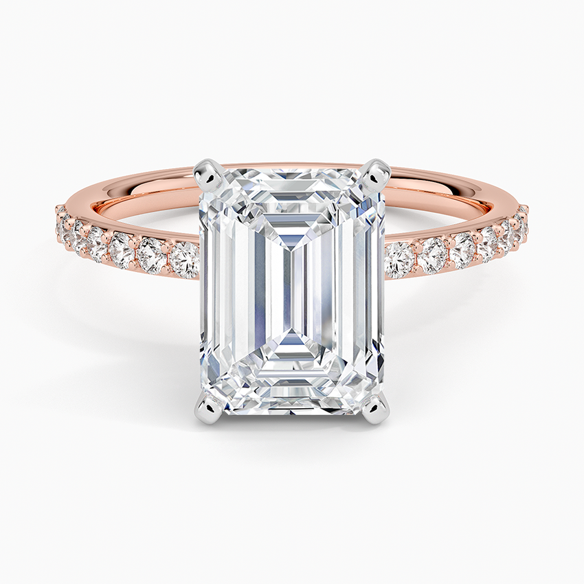 ecomposer-view with diamond shape-emerald,ecomposer-size-2.5-ct,ecomposer-metal type-rose-gold-18k