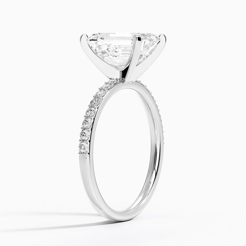 ecomposer-view with diamond shape-emerald,ecomposer-size-2-ct,ecomposer-metal type-white-gold-18k