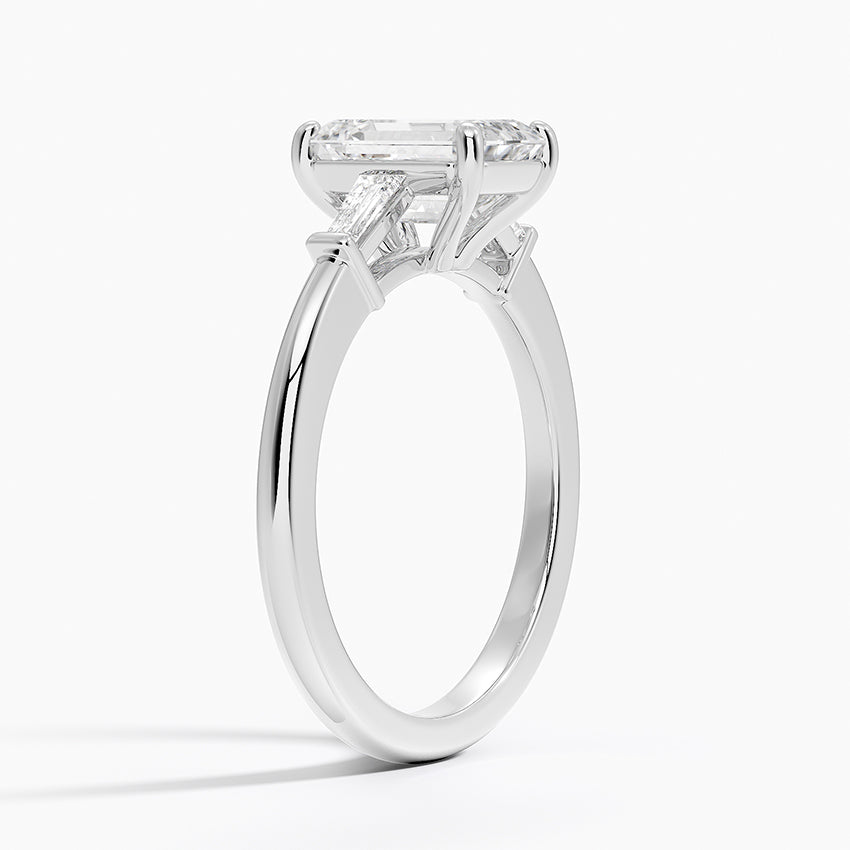 ecomposer-metal type-white-gold-18K,ecomposer-ring setting-Trilogy 