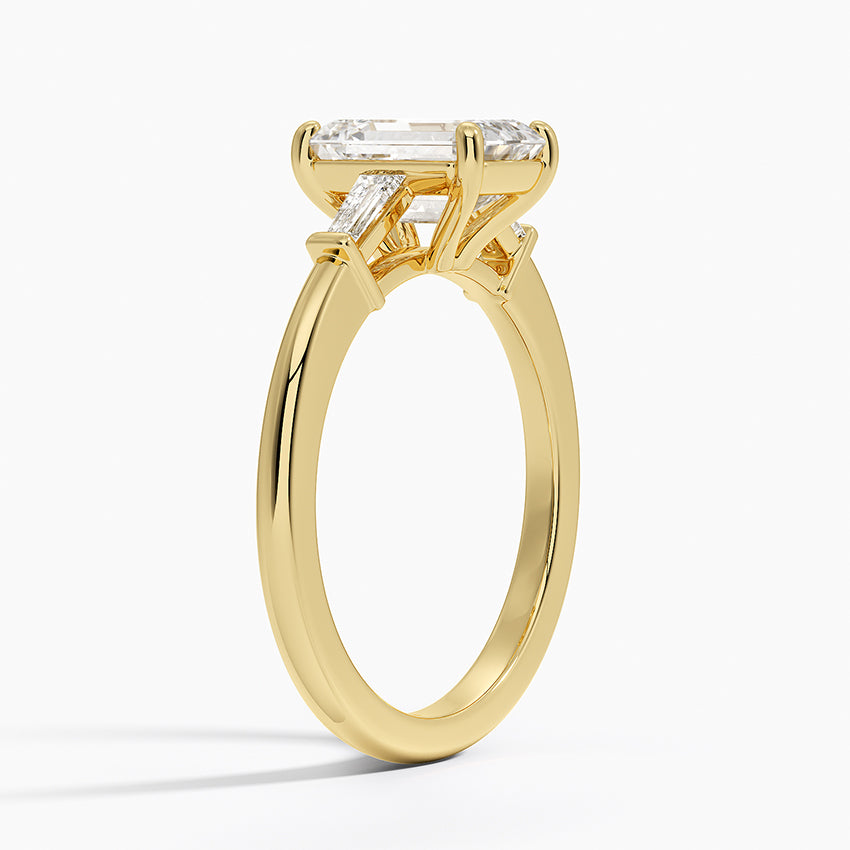 ecomposer-metal type-yellow-gold-18K,ecomposer-ring setting-Trilogy 