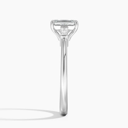 ecomposer-view with diamond shape-emerald,ecomposer-size-1-ct,ecomposer-metal type-white-gold-18k