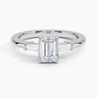 ecomposer-view with diamond shape-emerald,ecomposer-size-1-ct,ecomposer-metal type-white-gold-18k