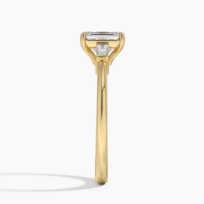 ecomposer-view with diamond shape-emerald,ecomposer-size-1-ct,ecomposer-metal type-yellow-gold-18k