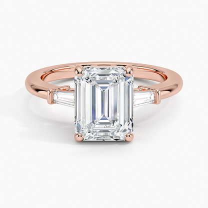 ecomposer-view with diamond shape-emerald,ecomposer-size-2-ct,ecomposer-metal type-rose-gold-18k