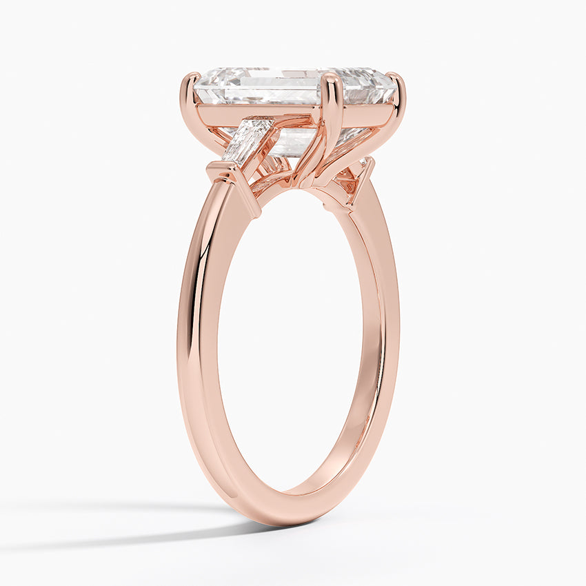 ecomposer-view with diamond shape-emerald,ecomposer-size-3-ct,ecomposer-metal type-rose-gold-18k