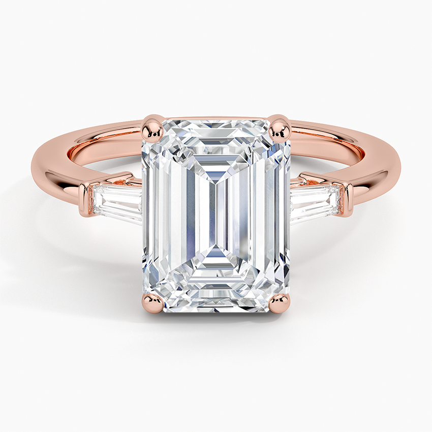 ecomposer-view with diamond shape-emerald,ecomposer-size-3-ct,ecomposer-metal type-rose-gold-18k