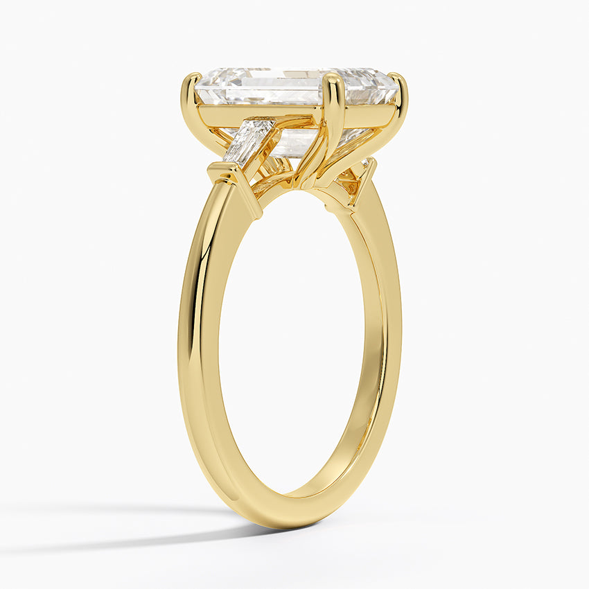 ecomposer-metal type-yellow-gold-18K,ecomposer-ring setting-Trilogy 