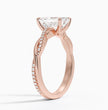 ecomposer-metal type-rose-gold-18K,ecomposer-ring setting-twisted