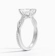 ecomposer-metal type-white-gold-18K,ecomposer-ring setting-twisted