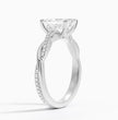 ecomposer-metal type-white-gold-18K,ecomposer-ring setting-twisted