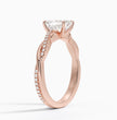 ecomposer-metal type-rose-gold-18K,ecomposer-ring setting-twisted