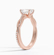 ecomposer-view with diamond shape-emerald,ecomposer-size-1-ct,ecomposer-metal type-rose-gold-18k