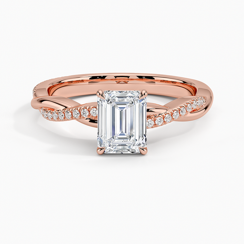 ecomposer-metal type-rose-gold-18K,ecomposer-ring setting-twisted