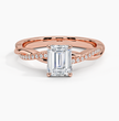 ecomposer-view with diamond shape-emerald,ecomposer-size-1-ct,ecomposer-metal type-rose-gold-18k