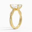 ecomposer-metal type-yellow-gold-18K,ecomposer-ring setting-twisted