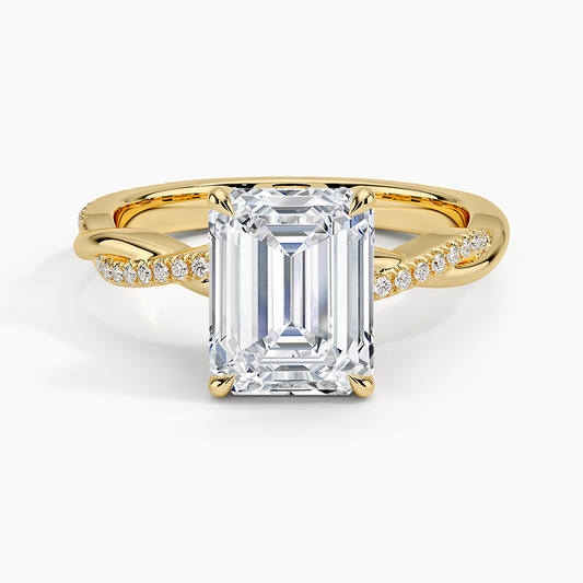 ecomposer-view with diamond shape-emerald,ecomposer-size-2-ct,ecomposer-metal type-yellow-gold-18k