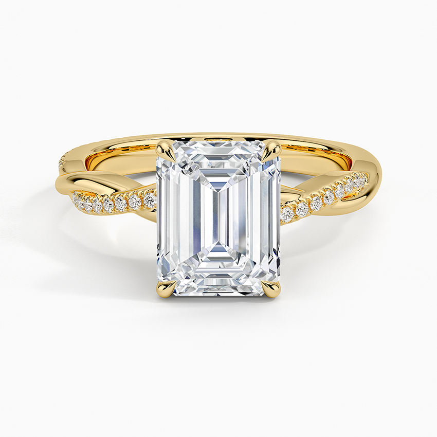 ecomposer-view with diamond shape-emerald,ecomposer-size-2-ct,ecomposer-metal type-yellow-gold-18k