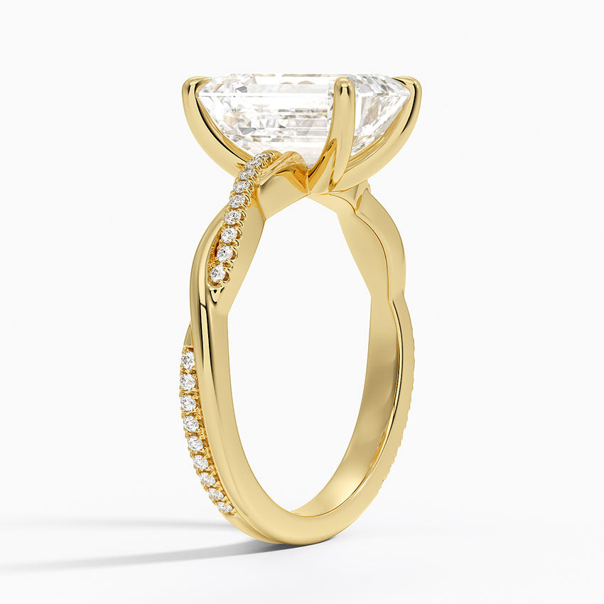 ecomposer-view with diamond shape-emerald,ecomposer-size-3-ct,ecomposer-metal type-yellow-gold-18k