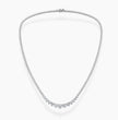13 Carat Tennis Graduated Riviera Lab Grown Diamond Necklace 18K Gold | 3 Prongs | 16.5 in ∼ 42.5 cm | From 7 to 14 ct