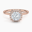 ecomposer-metal type-rose-gold-18K,ecomposer-ring setting-halo