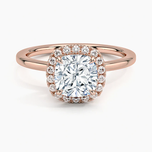 ecomposer-view with diamond shape-cushion,ecomposer-size-1.5-ct,ecomposer-metal type-rose-gold-18k