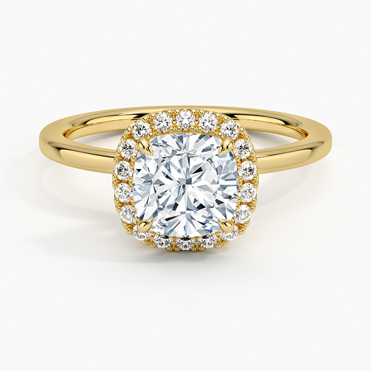 ecomposer-view with diamond shape-cushion,ecomposer-size-1.5-ct,ecomposer-metal type-yellow-gold-18k