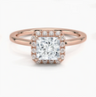 ecomposer-view with diamond shape-princess,ecomposer-size-1-ct,ecomposer-metal type-rose-gold-18k