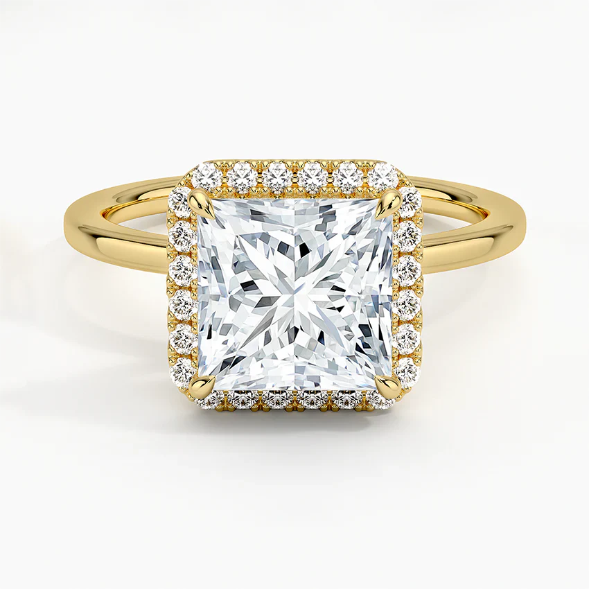 ecomposer-view with diamond shape-princess,ecomposer-size-2-ct,ecomposer-metal type-yellow-gold-18k