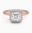 ecomposer-metal type-rose-gold-18K,ecomposer-ring setting-halo