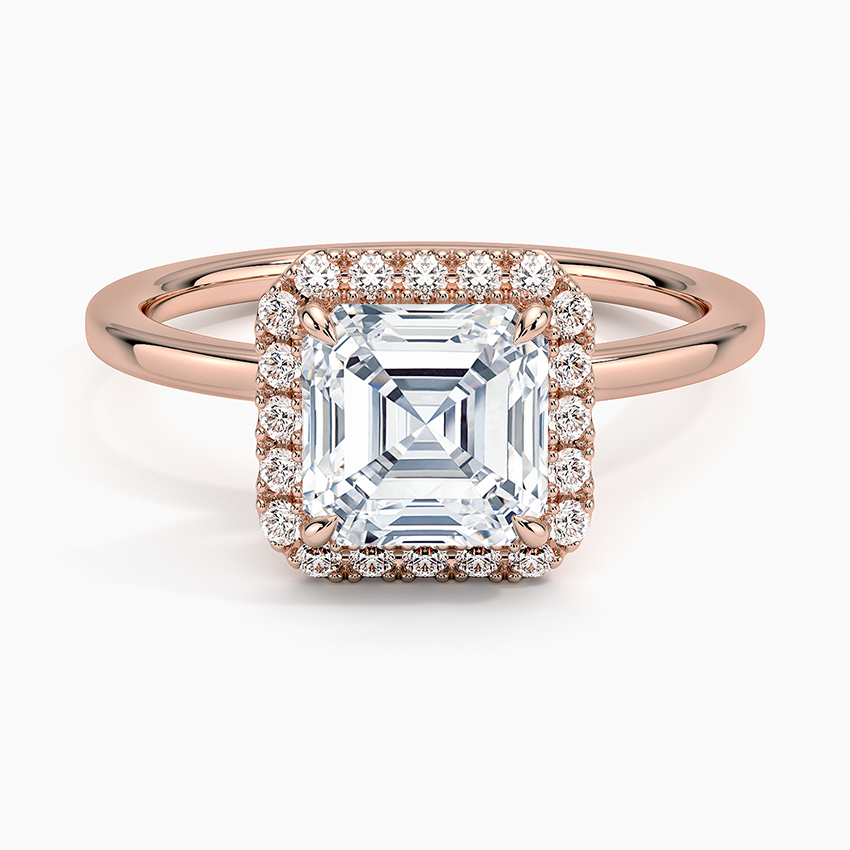 ecomposer-view with diamond shape-asscher,ecomposer-size-1.5-ct,ecomposer-metal type-rose-gold-18k