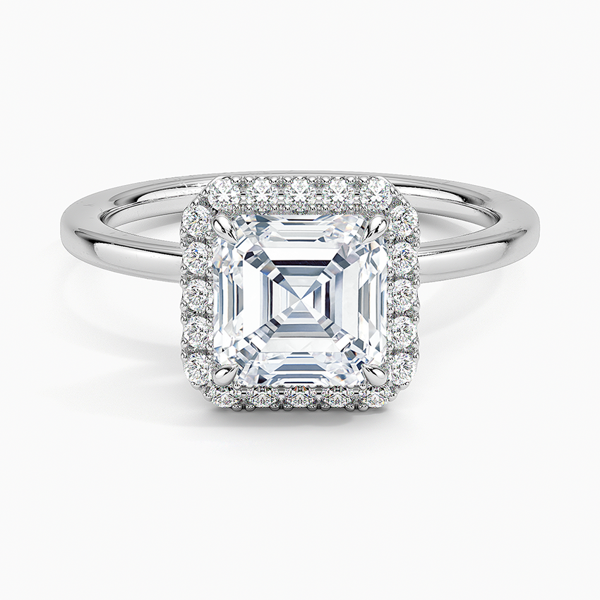ecomposer-view with diamond shape-asscher,ecomposer-size-1.5-ct,ecomposer-metal type-white-gold-18k