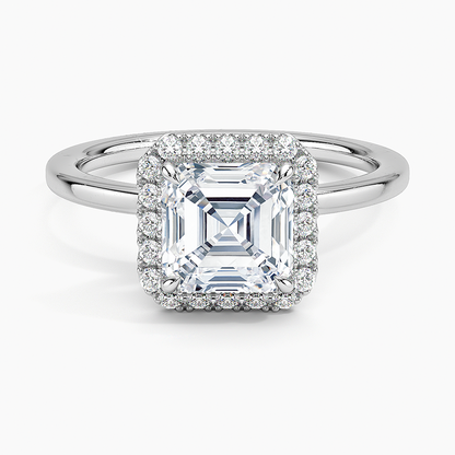 ecomposer-view with diamond shape-asscher,ecomposer-size-1.5-ct,ecomposer-metal type-white-gold-18k