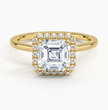 ecomposer-metal type-yellow-gold-18K,ecomposer-ring setting-halo